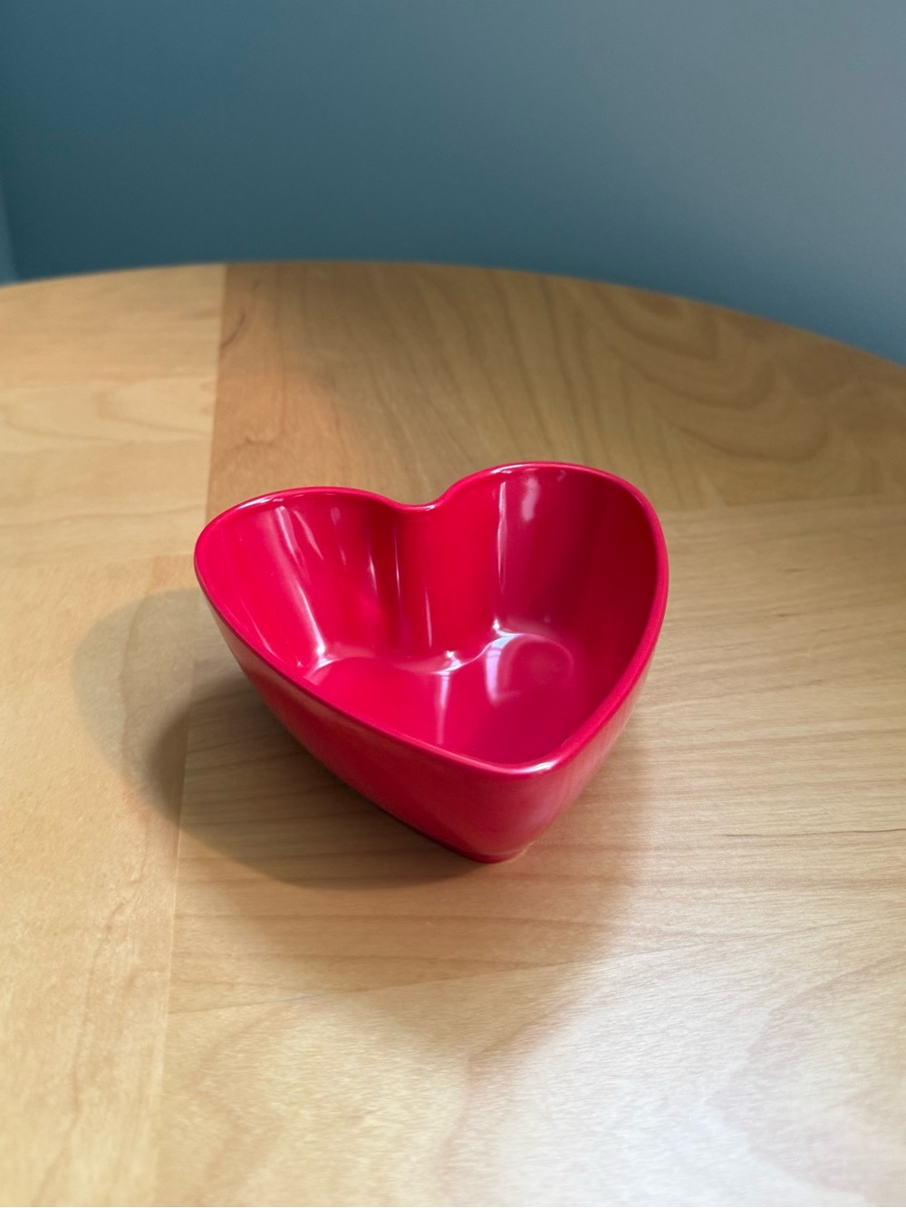 Red Heart Shaped Plastic Vintage Candy Bowl Catchall Dish Valentine's Day Decor